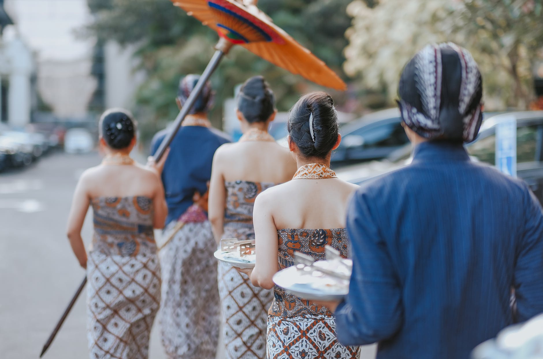 people wearing traditional dress